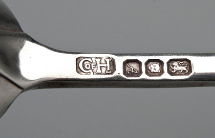 Guild of Handicraft Arts & Crafts Silver Teaspoons (Set of 12)